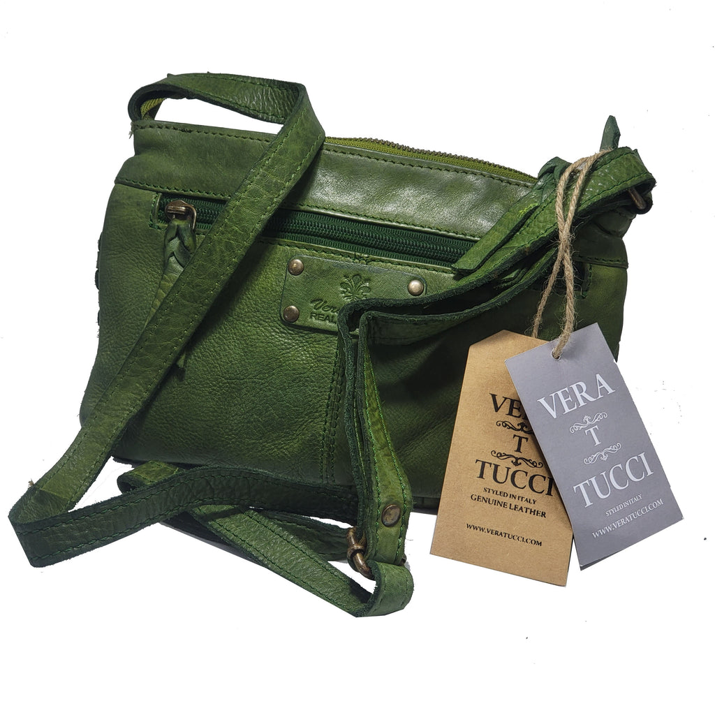BRENNAN WASHED WOVEN LEATHER – Luxus-Clutch-Tasche aus gewaschenem Leder NEU