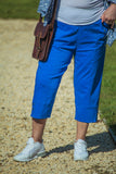 Trousers CAPRICE - SS21 NEW TROUSERS - Vera Tucci OriginalsLondon Clothing 2 (26" waist / ROYAL BLUE