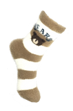 VERA TUCCI STRIPED BEAR DESIGN FLUFFY WOMEN'S WINTER SOCKS RMD2305-09-3 NEW FOR AW23!