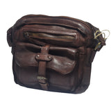 RAYMOND WASHED – Luxuriöse Umhängetasche aus gewaschenem Leder NEU