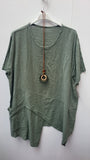 PENDANT TOP ASYMMETRIC HEM