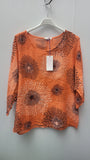 PEACOCK PATTERN COTTON TOP