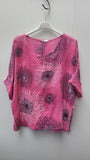 PEACOCK PATTERN COTTON TOP