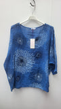 PEACOCK PATTERN COTTON TOP