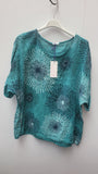 PEACOCK PATTERN COTTON TOP