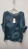 PEACOCK PATTERN COTTON TOP