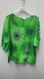 PEACOCK PATTERN COTTON TOP
