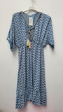 ROPE FRONT PATTERNED DRESS