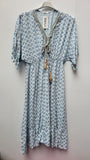 ROPE FRONT PATTERNED DRESS