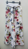 FLORAL LINEN TROUSERS