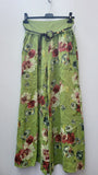 FLORAL LINEN TROUSERS