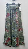 FLORAL LINEN TROUSERS