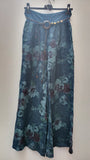 FLORAL LINEN TROUSERS