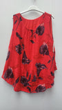 FLORAL PATTERN SLEEVELESS TOP