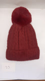 ACRYLIC FLUFFY POM POM HAT AW23-RMD-55