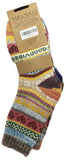 VERA TUCCI LUXURY MEN'S NORDIC PATTERN 3 PACK RED, ORANGE, PINK WINTER SOCK RMD2403-33 MULTI 3 PACK