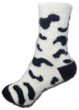 VERA TUCCI LUXURY WOMENS COSY FLUFFY SOCKS RMD2403-07-02 WHITE COW
