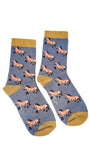 Luxury Men's Bamboo Sock  M8 HORSES