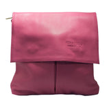 Leather Bag Amanda Milled Leather Bag - Vera Tucci OriginalsBags Fuchsia