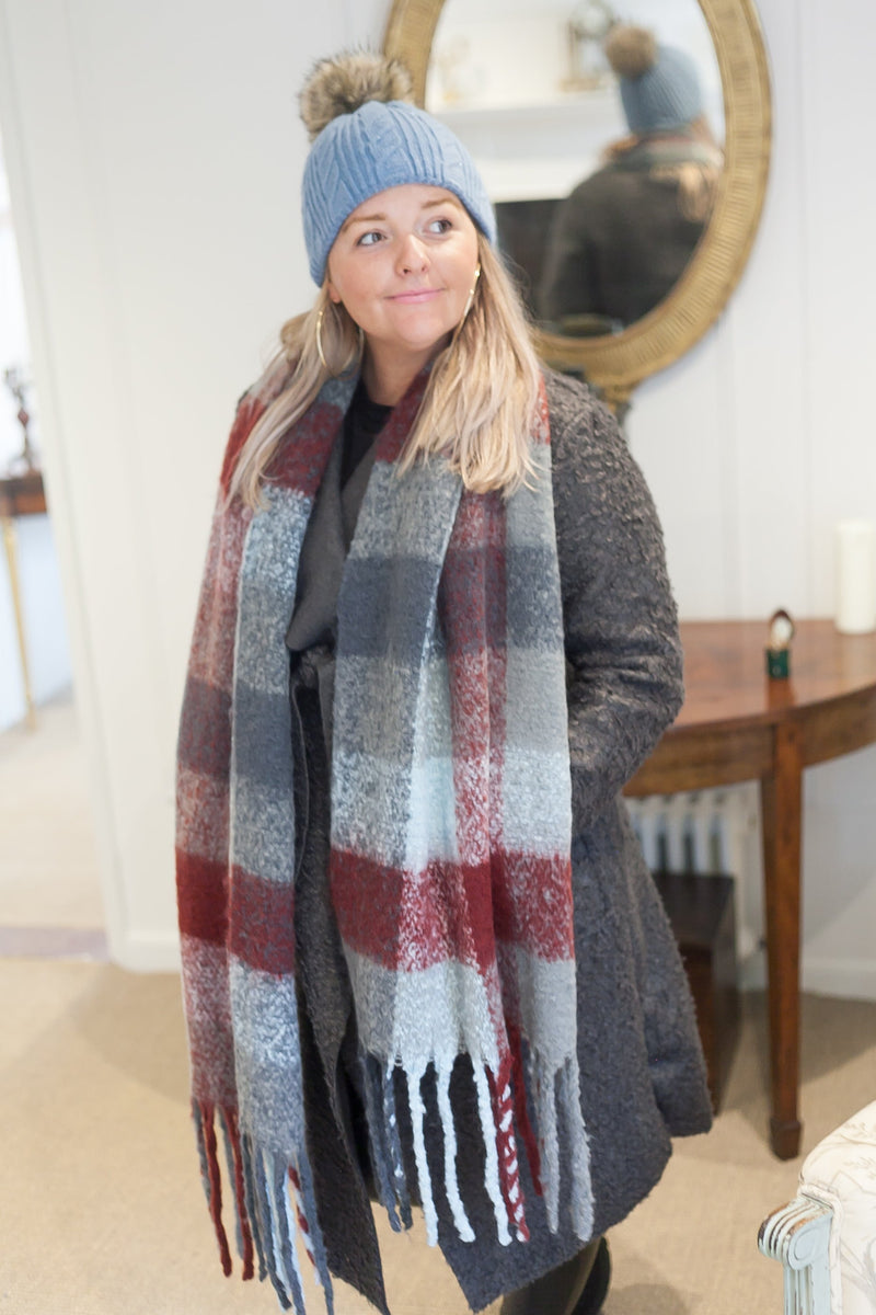 Scarves MAGGIE - SC5037 SCARF - Vera Tucci OriginalsAccessories #7 BURGUNDY