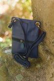 Leather Bag FIFI- MULTI ZIP SMALL POUCH BAG - Vera Tucci OriginalsBags