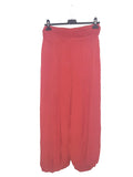 Trousers CAIRO Harlem Pants Plain Viscose Trousers - Vera Tucci OriginalsLondon Clothing JESTER RED