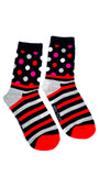 Luxuriöse Herren-Bambussocke M19 SPOTS &amp; STRIPES C
