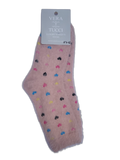 SPARKLY HEARTS VERA TUCCI FLUFFY WINTER SOCKS RMD2305-07-2 NEW FOR AW23!