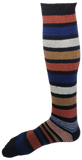 VERA TUCCI LUXURY MENS LONG SOCKS RMD2403-01-09 ORANGE STRIPE
