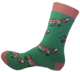VERA TUCCI LUXURY MENS THERMAL SOCKS RMD2403-03-09 CLASSIC FOX