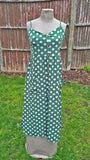 DR344(I) TENKI LIGHTWEIGHT SPOTS PRINT SUMMER DRESS IN SIZES UK 8-18