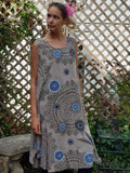 Dress SICILIA Print 20107 Viscose Dress - Vera Tucci OriginalsLondon Clothing Taupe / 1