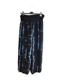 Trousers MUMBAI Harlem Pants Patterned Viscose Trousers - Vera Tucci OriginalsLondon Clothing BLACK