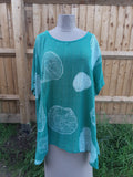 Tunic FAITH - 7S286/77286 COTTON TUNIC - Vera Tucci OriginalsSeven Style GREEN