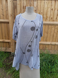 GIANA - 7S286/77286 COTTON TUNIC - Vera Tucci OriginalsSeven Style GREY