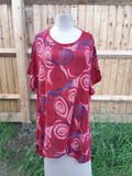 ALITA - 7S286/77286 COTTON TUNIC - Vera Tucci OriginalsSeven Style RED