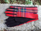 Gloves NICOLERA -AW21 TARTAN CHECK GLOVES XMJ3877 - Vera Tucci OriginalsAccessories RED / SM