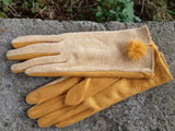 Gloves NORMA -AW21 POM GLOVES XMJ3961 - Vera Tucci OriginalsAccessories SM / MUSTARD