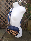 Leather Bag GEMMA - HAIR ON - GENUINE LEATHER CAMERA BAG WITH TASSEL ZIP - Vera Tucci OriginalsBags