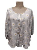 CROP JACKET - ANTI CREASE LINEN BLEND -PATTERN 10