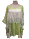 ANASTASIA - KD067 - ITALIAN COTTON TIE DYE PATTERN TOP