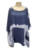 ANASTASIA - KD067 - ITALIAN COTTON TIE DYE PATTERN TOP