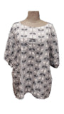 FRANCINE -12020 ITALIAN ANTI CREASE LINEN BLEND TOP