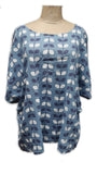 FRANCINE -12020 ITALIAN ANTI CREASE LINEN BLEND TOP