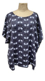 FRANCINE -12020 ITALIAN ANTI CREASE LINEN BLEND TOP