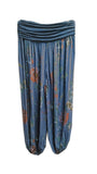 DAPHNE - Harem Pants Floral Pattern Viscose Trousers