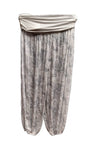 THELMA - Harem Pants Abstract Circles Pattern Viscose Trousers