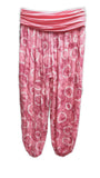 THELMA - Harem Pants Abstract Circles Pattern Viscose Trousers