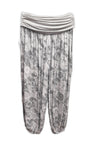 THELMA - Harem Pants Abstract Circles Pattern Viscose Trousers