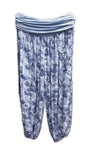 THELMA - Harem Pants Abstract Circles Pattern Viscose Trousers